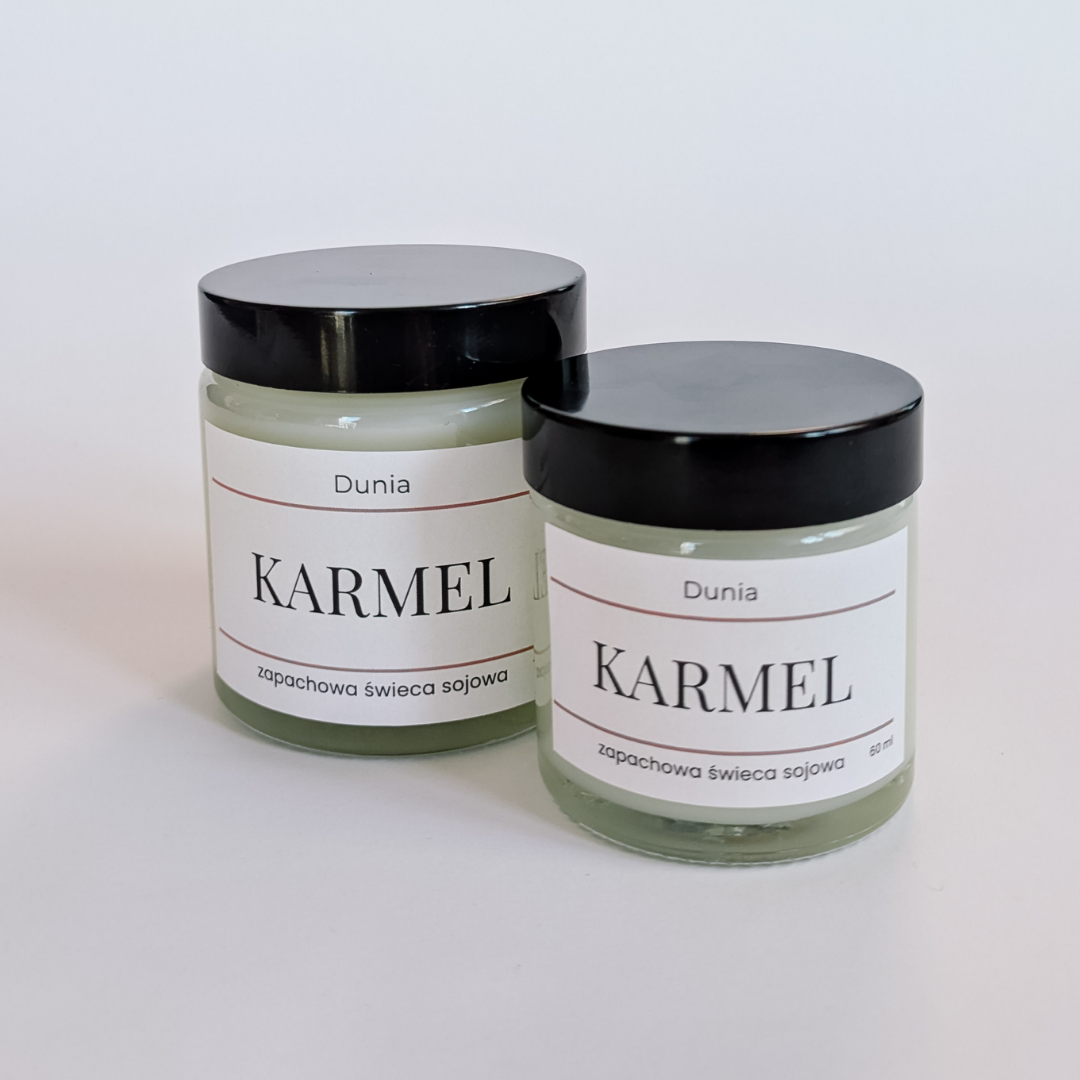 Świeca sojowa Karmel